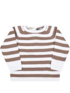 Little Bear Multicolor Sweater For Baby Boy Little Bear Multicolor Sweater For Baby Boy - White