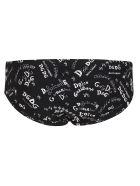 Black Swimming Trunks Dolce & Gabbana Black Swimming Trunks - BLACK WHITE
