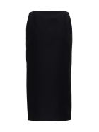 Pencil Skirt In Crepe Couture Valentino Pencil Skirt In Crepe Couture - Nero
