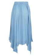 Issey Miyake Pleated Skirt A Line Elastic Waist Issey Miyake Pleated Skirt A Line Elastic Waist - Light Blue