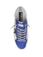 White Leather Super-star Sneakers Golden Goose White Leather Super-star Sneakers - WHITE/ROYAL BLUE/BLACK/SILVER