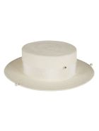 Ruslan Baginskiy Pearl Embellished Woven Hat Ruslan Baginskiy Pearl Embellished Woven Hat - White