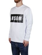 White Cotton Sweatshirt MSGM White Cotton Sweatshirt - White