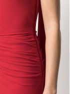 Alexander McQueen Red Dress With Asymmetrical Draping Alexander McQueen Red Dress With Asymmetrical Draping - Red