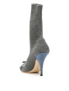 Marco de Vincenzo Knit Booties With Micro Crystals Marco de Vincenzo Knit Booties With Micro Crystals - GREY MELANGE LIGHT (Grey)