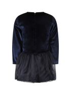 Be Stella Blue Dress For Girl With Metallic Star And Bow Be Stella Blue Dress For Girl With Metallic Star And Bow - Blue