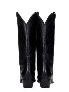 Elena Iachi Texan Boots In Black Leather Elena Iachi Texan Boots In Black Leather - black