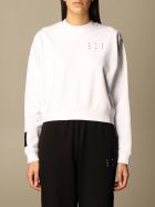 Mcq Sweatshirt Mcq Crewneck Sweatshirt In Cotton With Logo McQ Alexander McQueen Mcq Sweatshirt Mcq Crewneck Sweatshirt In Cotton With Logo - White
