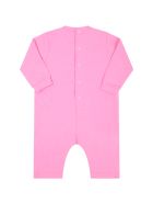 MSGM Pink Set For Babygirl With Logo MSGM Pink Set For Babygirl With Logo - Rosa