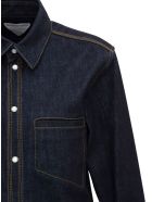Bottega Veneta Denim Shirt With Contrasting Stitching Bottega Veneta Denim Shirt With Contrasting Stitching - Blu