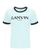 Lanvin T-shirt Logo Embroidery Lanvin T-shirt Logo Embroidery - BLUE