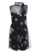 RED Valentino Sleeveless Lace Floral Dress RED Valentino Sleeveless Lace Floral Dress - Black