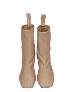 GIA COUTURE High Heels Ankle Boots In Beige Suede GIA COUTURE High Heels Ankle Boots In Beige Suede - beige
