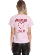 Golden Goose Ania T-shirt In Rose-pink Cotton Golden Goose Ania T-shirt In Rose-pink Cotton - rose-pink