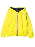K-Way Green Contrast Zip Up Jacket K-Way Green Contrast Zip Up Jacket - Verde