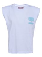 Chiara Ferragni Eyelike Patch Padded Tank Top Chiara Ferragni Eyelike Patch Padded Tank Top - White