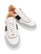 Tod's Leather Sneakers W/contrast Band Tod's Leather Sneakers W/contrast Band - Xnf Grey White Black