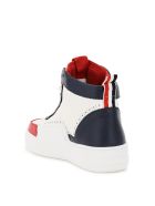 Thom Browne Basketball Hi-top Tricolour Sneakers Thom Browne Basketball Hi-top Tricolour Sneakers - RWB WHT (White)