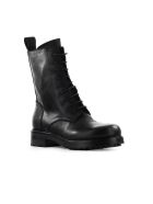 Elena Iachi Black Leather Lace Up Boot Elena Iachi Black Leather Lace Up Boot - Nero
