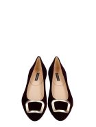 Fabio Rusconi Ballet Flats In Bordeaux Velvet Fabio Rusconi Ballet Flats In Bordeaux Velvet - bordeaux