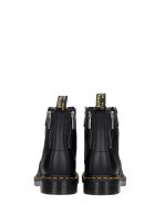 Dr. Martens 1460 Zip Combat Boots In Black Leather Dr. Martens 1460 Zip Combat Boots In Black Leather - black