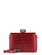 Nico Giani Cerea Crocodile Print Leather Bag Nico Giani Cerea Crocodile Print Leather Bag - red