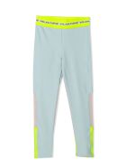 Stella McCartney Light Blue Heavy-jersey Active Leggings Stella McCartney Light Blue Heavy-jersey Active Leggings - Celeste