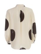 Erika Cavallini Azzurra Silk Shirt W/pois Erika Cavallini Azzurra Silk Shirt W/pois - Stmpw Ivory Pois Printing