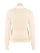 Moncler Grenoble Cardigan With Padded Front Panel Moncler Grenoble Cardigan With Padded Front Panel - panna