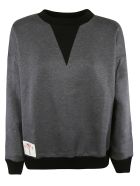 Plan C Ribbed Sweatshirt Plan C Ribbed Sweatshirt - Grey Mélange