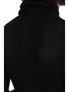 Rick Owens Ribbed Ls Tube Dress In Black Wool Rick Owens Ribbed Ls Tube Dress In Black Wool - black