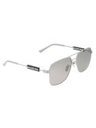 Silver Tag Navigator Woman Sunglasses Balenciaga Silver Tag Navigator Woman Sunglasses - Light grey