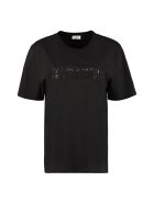 Saint Laurent Logo Print Cotton T-shirt Saint Laurent Logo Print Cotton T-shirt - black