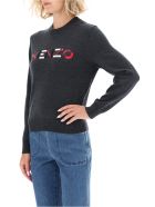 Logo Embroidery Sweater Kenzo Logo Embroidery Sweater - Grigio scuro