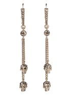 Skull Pendant Earrings Alexander McQueen Skull Pendant Earrings - Gold
