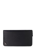 Prada Saffiano Leather Ziparound Wallet Prada Saffiano Leather Ziparound Wallet - black