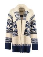 Zadig & Voltaire Emma Wool Blend Tricot Knit Cardigan Zadig & Voltaire Emma Wool Blend Tricot Knit Cardigan - Multicolor