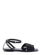 Saint Laurent Flat Tribute Sandals Saint Laurent Flat Tribute Sandals - Black