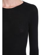 Rick Owens Round Neck Knitwear In Black Wool Rick Owens Round Neck Knitwear In Black Wool - black