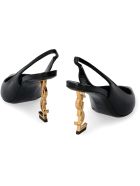 Saint Laurent Opyum Patent Leather Slingback Pumps Saint Laurent Opyum Patent Leather Slingback Pumps - black