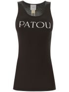 Patou Tank Top With Logo Print Patou Tank Top With Logo Print - BLACK (Black)