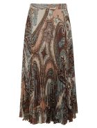 Blumarine Pleated Printed Skirt Blumarine Pleated Printed Skirt - Multicolor