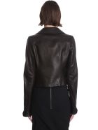 Rick Owens Dracubiker Leather Jacket In Black Leather Rick Owens Dracubiker Leather Jacket In Black Leather - black