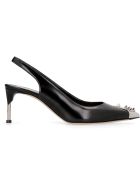 Alexander McQueen Leather Pointy-toe Slingback Alexander McQueen Leather Pointy-toe Slingback - black