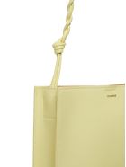 Jil Sander Tangle Crossbody Bag In Beige Leather With Logo Jil Sander Tangle Crossbody Bag In Beige Leather With Logo - Beige