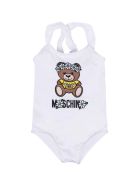 Moschino White One-piece Swimsuit Moschino White One-piece Swimsuit - Bianco