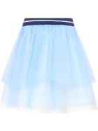 Simonetta Light Blue Skirt For Girl Simonetta Light Blue Skirt For Girl - Light Blue