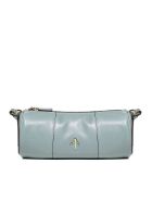 MANU Atelier Cylinder Leather Shoulder Bag MANU Atelier Cylinder Leather Shoulder Bag - Stone blue