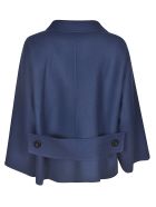 Sofie d'Hoore Double-breasted Cropped Coat Sofie d'Hoore Double-breasted Cropped Coat - Blue/Black