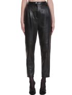 Magda Butrym Pants In Black Leather Magda Butrym Pants In Black Leather - black